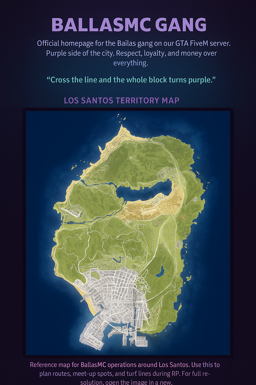 Los Santos territory map for BallasMC